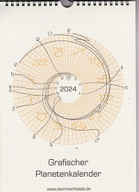 Grafischer Planeten-Kalender 2024 (Wandk.)